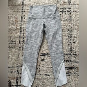 lululemon athletica Gray and White Leggings